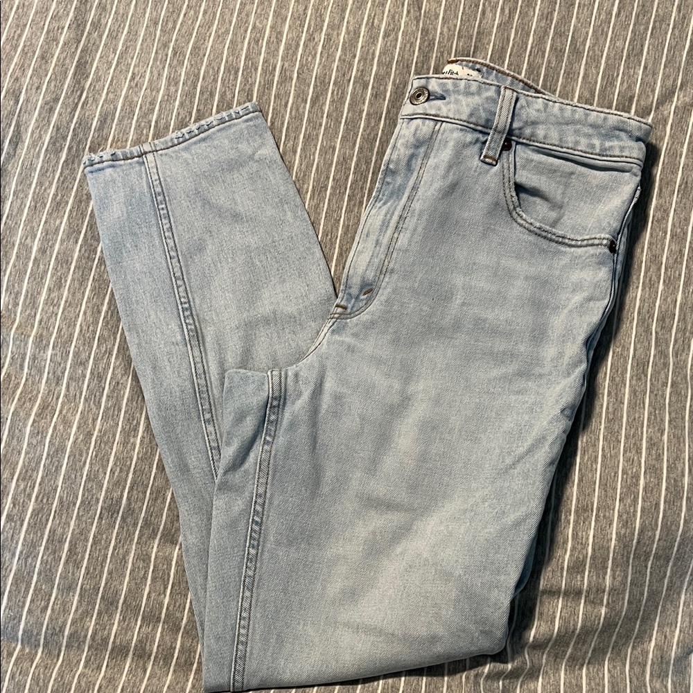 Abercrombie & Fitch Women's High Rise Light Blue Jeans